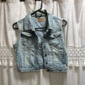 Light Blue Denim Vest